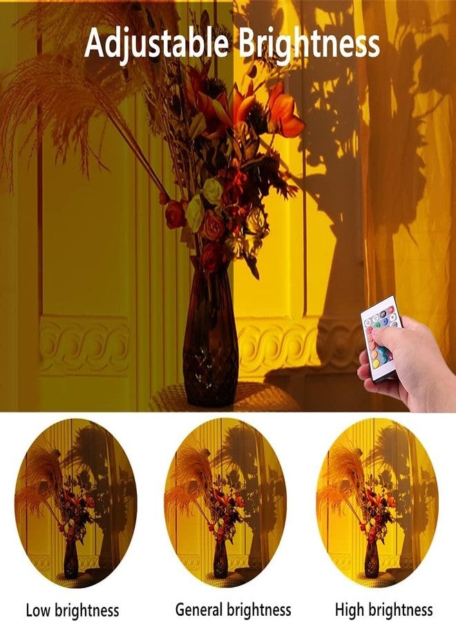 KolorFish 16 Colors Changing Sunset Lamp with Remote | Projection Lamp Light Projector | Mood Lighting for Home, Living Room, Party (USB Powered, Plastic Body) - Image 3